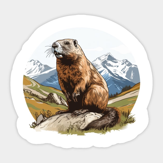 Marmot Sticker by zooleisurelife